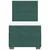 Vidaxl Box spring postelja z vzmetnico temno zelena 100x200 cm žamet