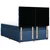 Vidaxl Box spring postelja z vzmetnico modra 140x190 cm blago