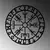 Wallity Zidna dekoracija Vegvisir 6, 62 x 62 cm, Crna