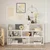 HANAH HOME Polica za knjige Aruba White Anthracite