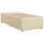 Vidaxl Box spring postelja z vzmetnico krem 90x200 cm blago