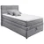 MID.YOU POSTELJA BOXSPRING 120 cm x 200 cm , svetlo siva