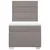Vidaxl Box spring postelja z vzmetnico taupe 90x190 cm blago