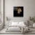 WallXpert slika na kaljenom staklu Kgls_1105, glava tigra na crnoj pozadini, 80 x 80 cm