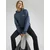 ELLESSE Majica LISCIA temno modra/bela