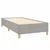 Vidaxl Box spring postelja z vzmetnico svetlo siv 100x200 cm blago