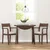 Vidaxl Jedilni stoli z blazinami 2 kosa Brown Solid Wood Rubber