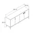 Hanah Home Konzola 4004 Neva, 180x80.5x45 cm, Smeđa