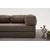Atelier del Sofa Ugaona garnitura Comfort, 290 cm, Siva