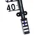 shumee Črn zunanji termometer 41 cm