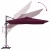 Suncobran S LED lampica Bordeaux Crvena 286 x 284 x 270 cm