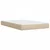 Krevet s oprugama i madracem krem 120 x 200 cm od tkanine