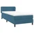 Box spring krevet s madracem tamnoplavi 80x220 cm baršunasti