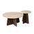 Hanah Home Klub sto Penti-Travertine, 2 komada