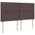 Vidaxl Box spring postelja z vzmetnico temno rjava 180x200 cm blago