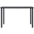 Blagovaonski stol crni i siva boja betona 160 x 80 x 75 MDF