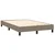 Vidaxl Box spring postelja z vzmetnico taupe 120x200 cm blago