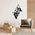 Wallity Zidna dekoracija Cassade, 80x50 cm, 1.5 mm, Crna