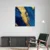 Canvas Slika na platnu Plava mašta, 140x140cm, Sa ramom, Beli