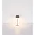 Globo 58488G-LED Dodirna prigušiva punjiva spoljna stona lampa VANNIE 3W/5V IP54 1800mAh siva