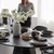 Set skodelic 12 kosov — Elements Yin & Yang black - W0227