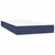 vidaXL Box spring postelja z vzmetnico moder 200x200 cm blago