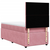 vidaXL Box spring postelja z vzmetnico roza 100x200 cm žamet