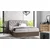 Boxspring postelja Wood 7 - 120x200 cm - temni hrast