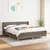 Vidaxl Box spring postelja z vzmetnico taupe 180x200 cm blago
