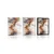 Plakat rjavo siv marmor - 30x45 white