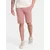 Ombre Mens BASIC cotton sweat shorts - dark pink