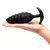 b-Vibe Twist Uniquely Textured Silicone Vibrating Plug Black