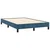 Vidaxl Box spring postelja z vzmetnico temno moder 120x190 cm žamet