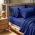 Tonne Bleue - Tamnoplavi Super King Fitted Sheet