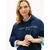 TOMMY HILFIGER Majica temno modra/bela
