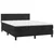 Vidaxl Box spring postelja z vzmetnico črna 140x200 cm žamet