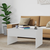 Den Klubska mizica bela 80x50,5x41,5 cm konstruiran les