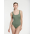 SUNFLAIR Enodelne kopalke temno zelena