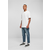 Mens Cropped Tapered Jeans Blue