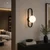 Zidna lampa W1061, crna