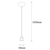 Opviq Luster MR-900, 102cm, 6 cm