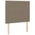 vidaXL Box spring postelja z vzmetnico taupe 90x200 cm blago