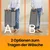 Songmics Košara za perilo 3 predelki 686x33x805 cm rjava