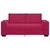 vidaXL Dvosed vinsko rdeč 180x78x84 cm žamet