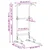 Power toranj za dipove Crna 102 x 95 x 210 cm