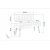 Hanah Home Trpezarijska klupa Vina 1048 110x85x36cm Bež-Tamnoplava