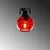 Opviq Zidna lampa Benek-15-14371, 15x15x18cm, IP20, Crna