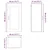Vidaxl Stenski stekleni kabinet PORTO Umetni hrast 40 x 31 x 80 cm