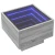 Bočni stolić LED boja hrasta 40 x 40 x 30 cm konstruirano drvo