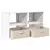 Stalak za TV s ladicama Bijelo 79 x 40 x 48 cm